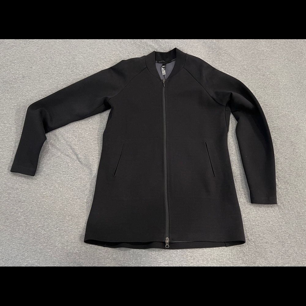 RYU athletic long bomber jacket